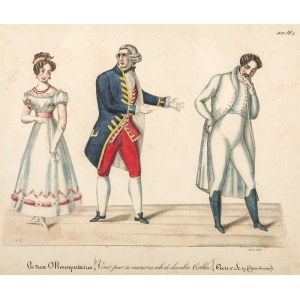 Autor f.c” Rytownik: De Feillet, Les deux Mousquetaires, 1825