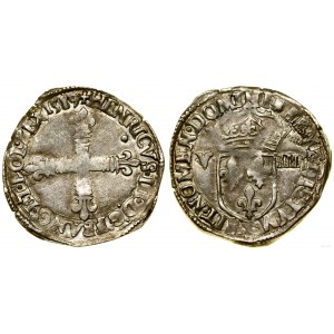 Polska, 1/8 écu, 1589 T, Nantes