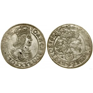 Polska, szóstak, 1663 AT, Kraków