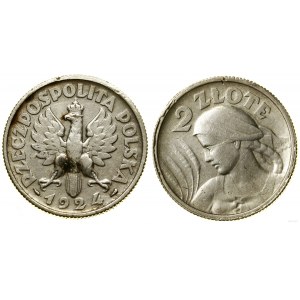 Poland, 2 zloty, 1924, Paris