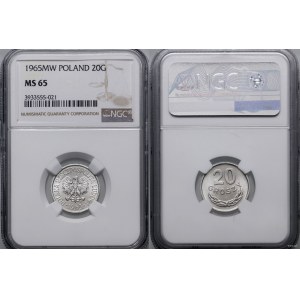 Poland, 20 grosz, 1965, Warsaw