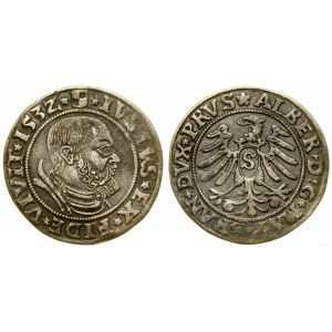 Prusy Książęce (1525-1657), grosz, 1532, Królewiec