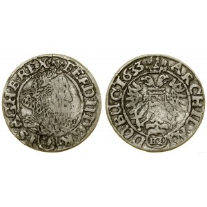 Śląsk, 3 krajcary, 1633 HZ, Wrocław