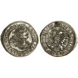 Śląsk, 6 krajcarów, 1674 SHS, Wrocław