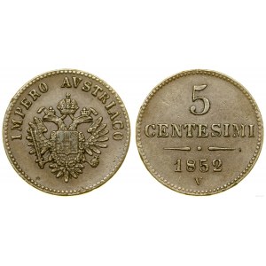 Austria, 5 centisimi, 1852 V, Wenecja