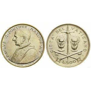 Watykan (Państwo Kościelne), 500 lirów, 1967, Rzym