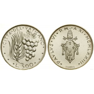 Watykan (Państwo Kościelne), 500 lirów, 1973, Rzym