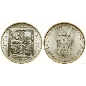 Vatikán (cirkevný štát), 500 lír, 1977, Rím
