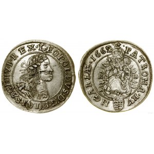 Węgry, 6 krajcarów, 1669 KB, Kremnica