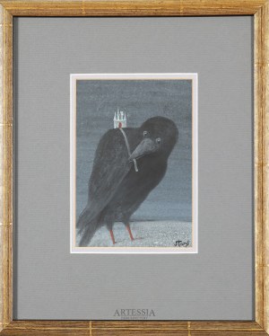 Stasys Eidrigevicius (ur. 1949), Ptak niosący zamek, k. XX w.