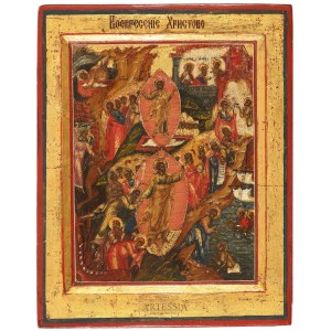 Autor neurčen, Rusko, 19./20. století, Ikona - Vzkříšení Krista, 1. čtvrtina 20. století.