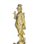 Taschenuhrständer mit Athenafigur, Manufaktur unerkannt, 19./20. Jahrhundert.
