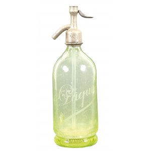 Soda siphon, green, Paris, 1st quarter of 20th century.