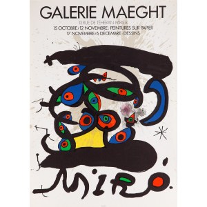 Miró. Galleria Maeght, Parigi: Peintures sur papier (Dipinti su carta) e Dessins (Disegni), 1971.