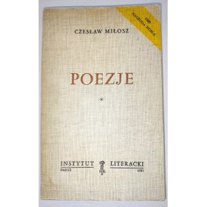Czesław Miłosz, Dzieł zbiorowych tom I: Poezje.