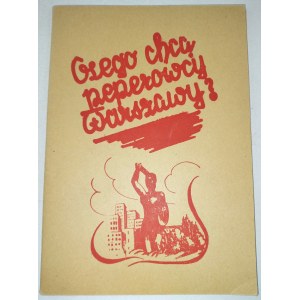 What do the pepers of Warsaw want?