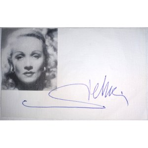 Autograf Marlene Dietrich