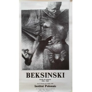 Beksinski, Dessins de jeunesse, 1987 (oryginalny plakat z wystawy)