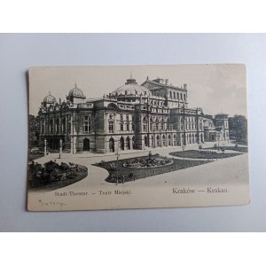 POSTKARTE KRAKAU STADTTHEATER VORKRIEG