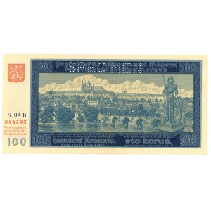 Bohemia & Moravia 100 Korun 1940 Specimen