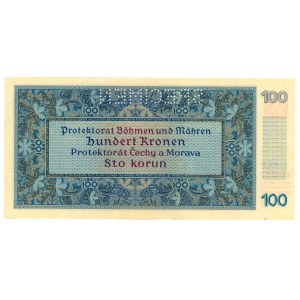 Bohemia & Moravia 100 Korun 1940 Specimen