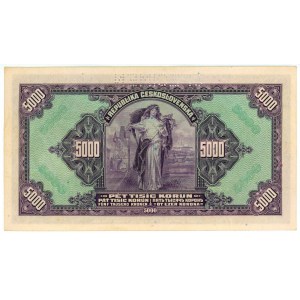 Czechoslovakia 5000 Korun 1920 Specimen