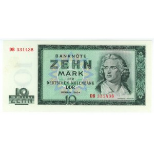 Germany - DDR 10 Mark 1964