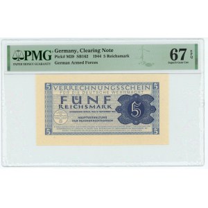 Germany - Third Reich 5 Reichsmark 1944 PMG 67 EPQ