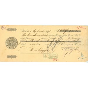 Austria Anglo-Austrian Bank Vienna Bill of Exchange for 251,25 Florins 1891