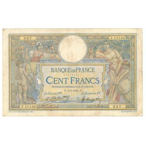 France 100 Francs 1924