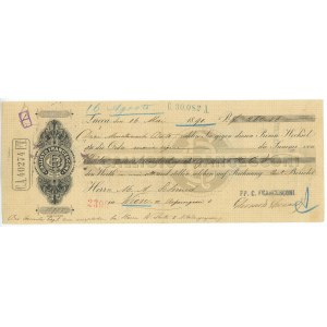 Italy Calisto Francesconi Bill of Exchange 256,56 Gulden Lucca 1891