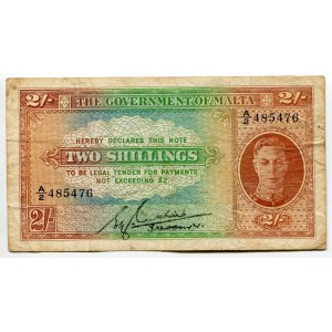 Malta 2 Shillings 1942 (ND)