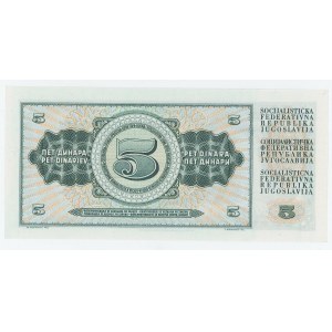 Yugoslavia 5 Dinara 1968