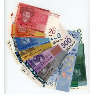 Kyrgyzstan Full Set of Kyrgyz Som's 2009 - 2016