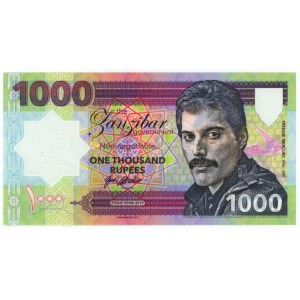Zanzibar 1000 Rupees 2019 Specimen Freddie Mercury