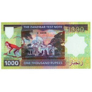 Zanzibar 1000 Rupees 2019 Specimen Freddie Mercury