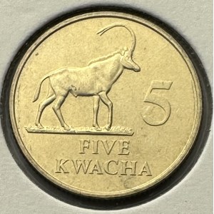 Zambia 5 Kwacha 1992