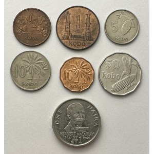 Nigeria Lot 7 coins 1973-1991