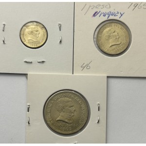 Uruguay Lot 3 coins Peso