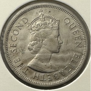 Hong Kong 1 dollar 1960 H Heaton Mint mark