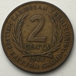 British territories 2 cents 1958
