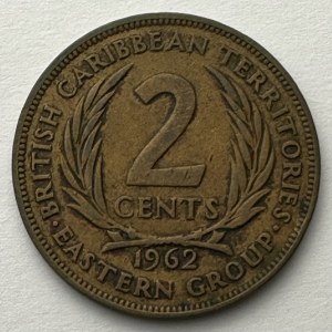British territories 2 cents 1962