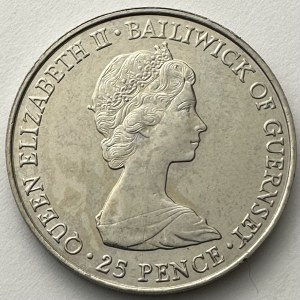 Guernsey United Kingdom 25 pence 1981