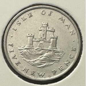 Isle of Man U.K. 5 new pence 1975