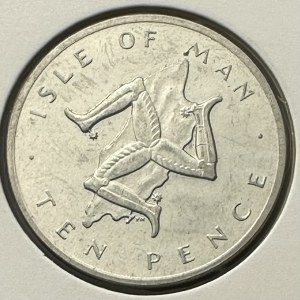Isle of Man U.K. 10 new pence 1978