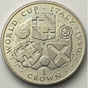 Isle of Man U.K. 1 crown 1990 World Cup Italy