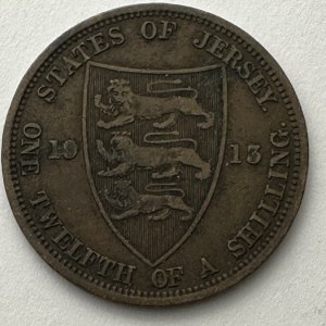 Jersey U.K. 1/12 schiling 1913