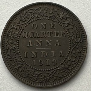 India-British 1/4 Anna 1919