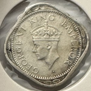 India-British 1/2 Anna 1947 C Calcutta mint