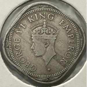 India-British 2 Annas 1946 B Bombay mint